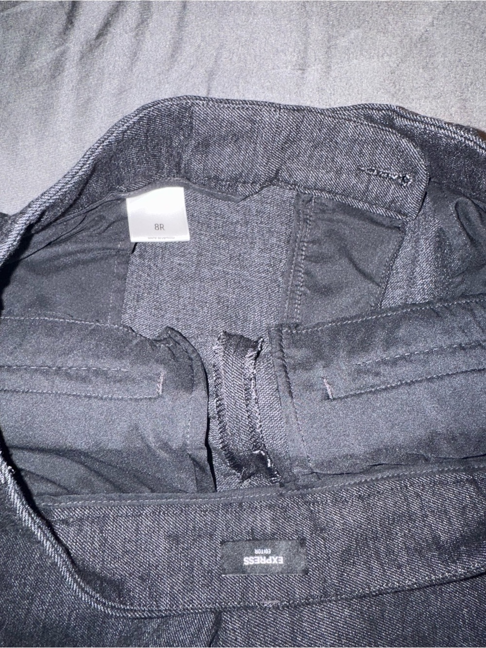 Express Editor Mid Rise Wide Leg Pant - Picture 4 of 5